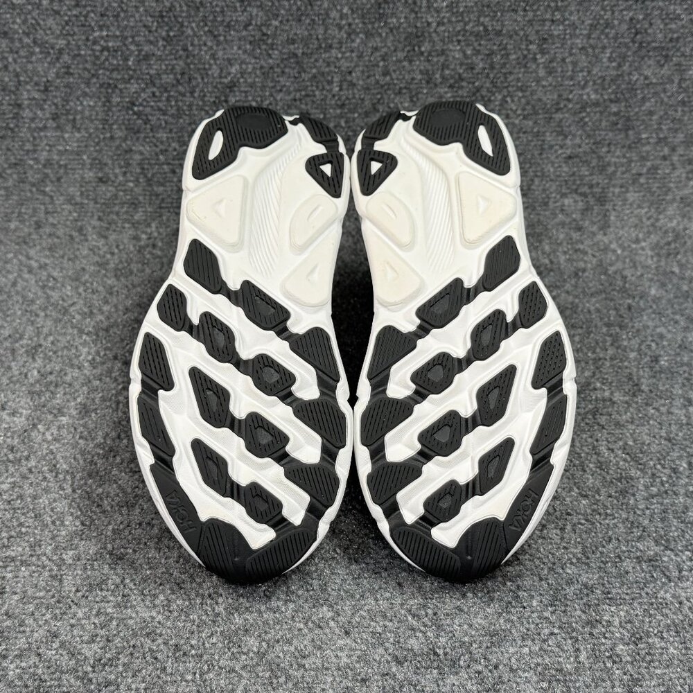 Hoka Clifton 9 Running Shoes Women's Size 8.5 Black White Athletic Run Training - Picture 11 of 13